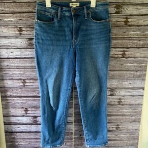 Madewell Women's Curvy Stovepipe‎ Jeans Size 32 Blue Denim Pockets